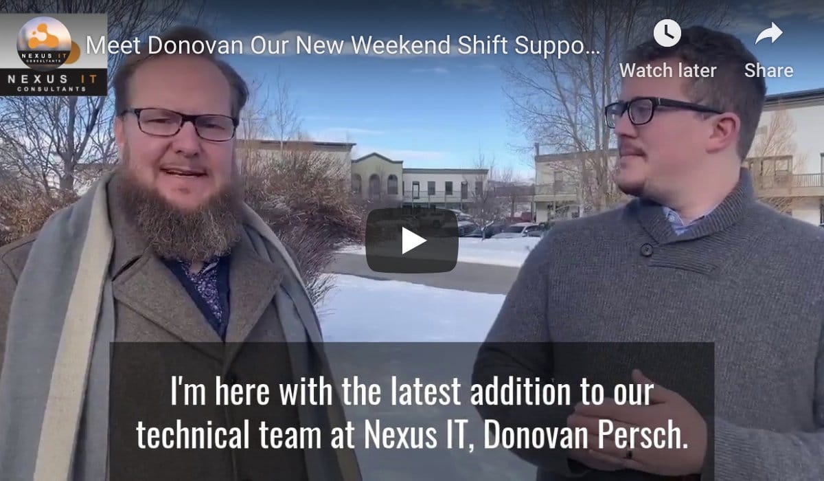 Meet Donavon Persch – Weekend Shift Support Engineer