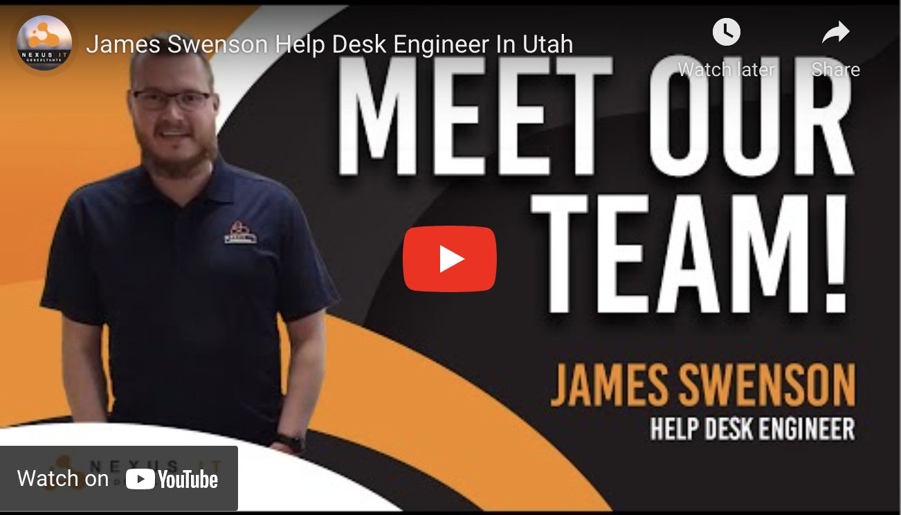 James Swenson Help Desk Engineer at Nexus IT Consultants