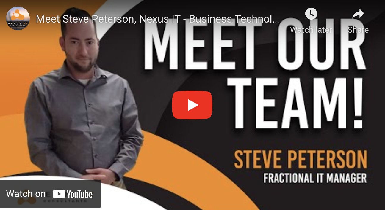 Steve Peterson Business Technology Manager