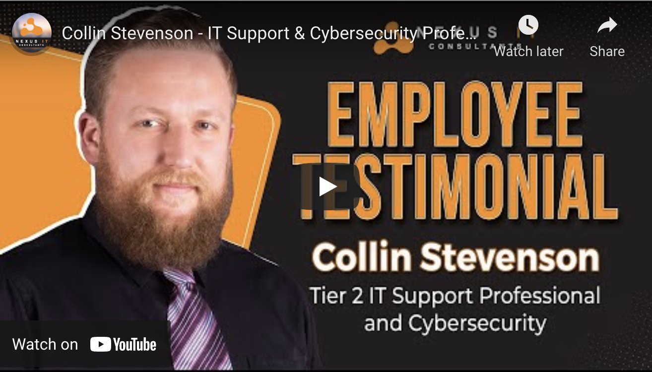 Collin Stevenson Tier 2 IT support and Cybersecurity Expert