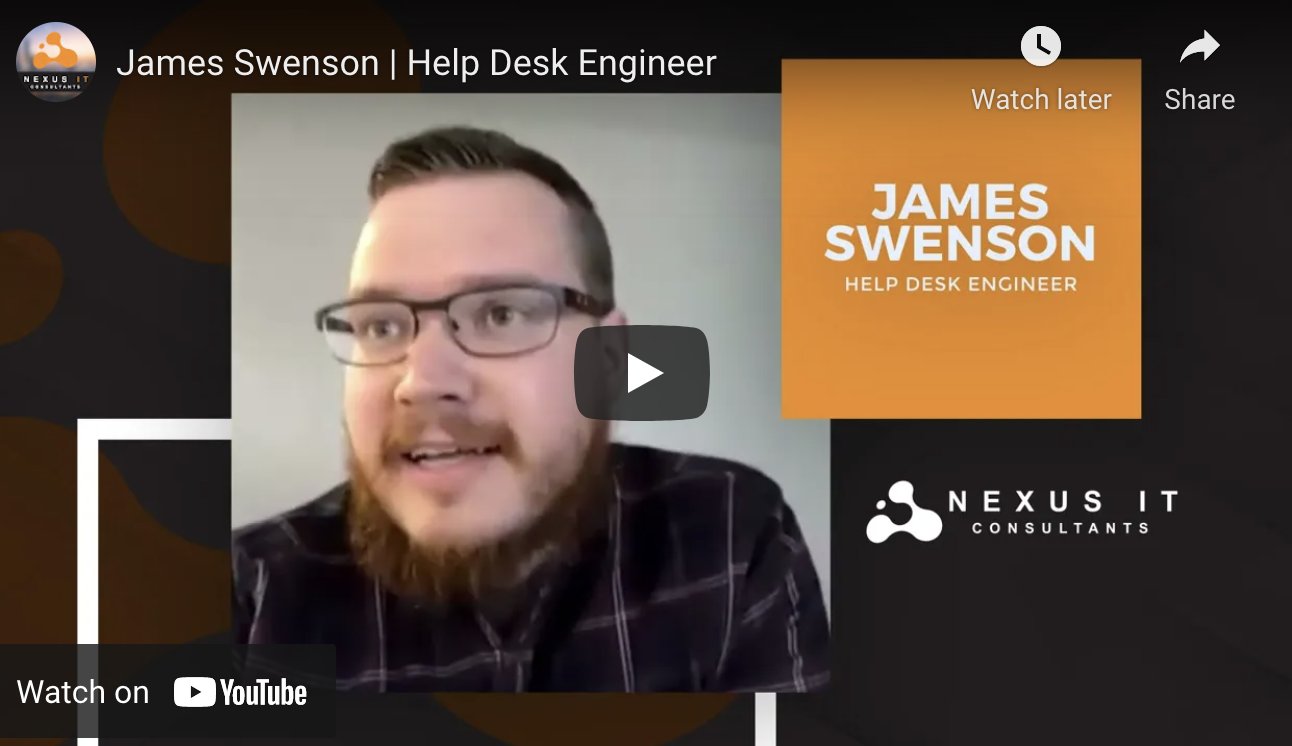 Why Does James Swenson Enjoy Working At Nexus IT Consultants?