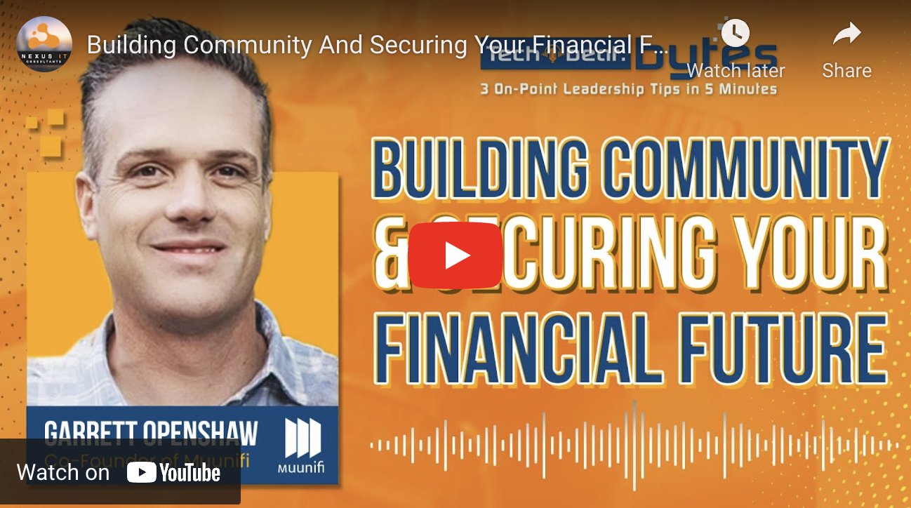 Building Community And Securing Your Financial Future